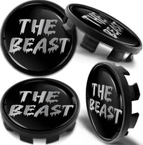 Biomar Cb14 Labs 4 X 68mm Black Universal Plastic Hub Caps Wheel