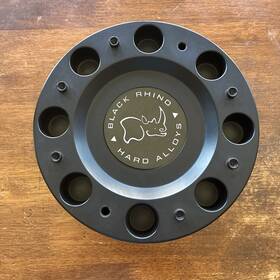 Black Rhino 1244s02 U Hard Alloys Matte With Silver Logo Wheel Center Cap Hub 1244