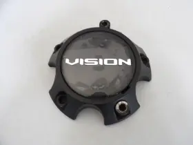 C-722-3-up Black Vision Custom Wheel Center Cap # Lg1809-13