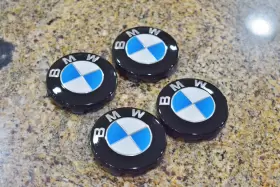 36136783536-p Bmw Oem 68mm Ind Gloss Black Wheel Hub Center Cap Covers M3 M4 M5 M6 M2