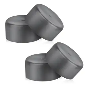 Comcz-21-05034 Boxob Bearing Caps 4 Pack 1.98 Inch Grey Rubber Dust Trailer Wheel Hub Cap