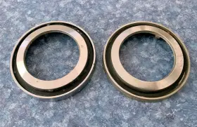 254332 Buick 2 Riviera Chrome Metal 4-1/4 Inch Wheel Center/hubcap Rings No Emblems