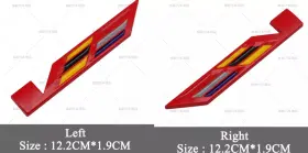 Cadillac 12.3cm 1.9cm For V Left-right Emblem Rear Fender Badge Mertal Red Cadillac 12.3cm 1.9cm For V Left-right Emblem Rear Fender Badge Mertal Red