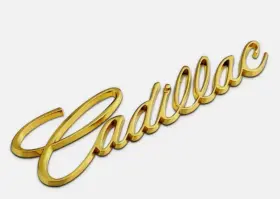 23237180 Cadillac Metal Golden 14cm Letters Rear Trunk Emblem For