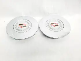 580.gm6v10 Cadillac Dts 2010 Two Pair Oem Wheel Center Hub Caps 904743