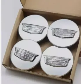 9596629 Cadillac 9597375/9596629 Set Of 4 All Chrome 66mm Wheel Center Caps For New