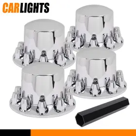 C-02etn0009bsl Carlights 4pcs Rear Wheel Axle Hub Cover Kit Semi-truck Abs 33mm Nut Covers Silver Plastic C-02etn0009bsl Carlights 4pcs Rear Wheel Axle Hub Cover Kit Semi-truck Abs 33mm Nut Covers Silver Plastic