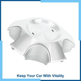 Carpopart 426030c110/426030c100 Wheel Center Caps No.426030c110 Fit For Toyota Sequoia 08-17 Silver Plastic