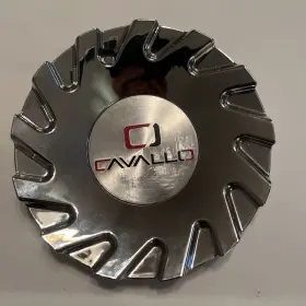 C262l175s Cavallo Chrome Center Cap. One Used Cap C262l175s Cavallo Chrome Center Cap. One Used Cap