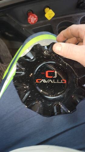 Cavallo Cap0257d Gloss Black Wheel Center Cap Hub 6.25 Inch Fits Clv-46 18 20
