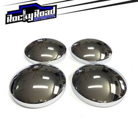 Cci Cbm8 Chrome 9 Inch Baby Moon Center Wheel Hub Caps Set Of 4 Universal Classic Steel