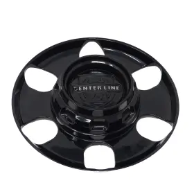 Cap-clh6-b20 Center Line / Gloss Black Snap-in Cap