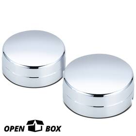 Charismatic Racing Concepts Crc-ztly0264 Open Box 2pcs Blank Faced Rear Wheel Cover For 2003-2018 Dodge Ram 3500 Drw