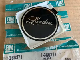 1366371 Chevrolet Landau Logo Hubcap Wheel Cover Hub Cap Center Emblem Insert 2 7/8 Inch