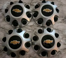 227811437 Chevrolet Set 4 2011-2020 Chevy 2500 8 Lug Center Caps