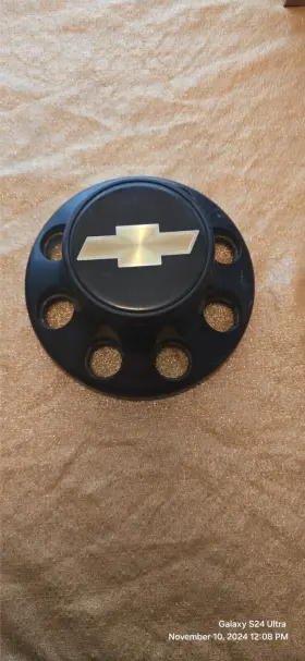 50080 Chevrolet 1 Black Wheel Center Cap 88-02 Chevy 3500 Dually Rear Part #