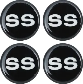 A9500659 Classic Industries 1955-81 Gm 44mm Wheel Center Cap/spinner Decal Black And Silver Ss Logo