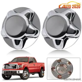 Cnnella02026010 Cnnella-69 Wheel Center Hub Caps Rim Covers 5 Lug Nut Hubs Fit For Ford F-150 2pc Chrome