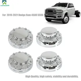 Cg895293ld Coolgood18 2 Rear&front Wheel Center Hub Caps For 2019 2020 2021 Dodge Ram 4500 5000 Chrome