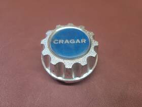Cragar 2520 Vintage Center Hub Cap Chrome Blue