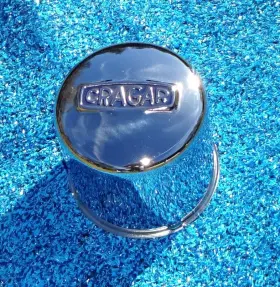 A-29271-1 Cragar Wheels Push Through Style Metal Chrome Center Cap A-29271-1 Cragar Wheels Push Through Style Metal Chrome Center Cap