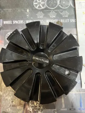 C-401-2 Cratus C-401-5 Wheels 1 Gloss Black Custom Wheel Center Cap # Been Painted