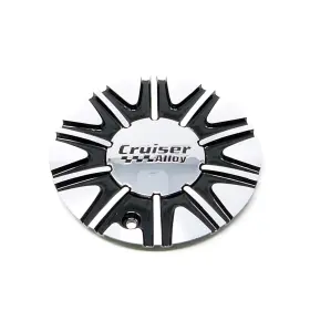 Cap-911mbf Cruiser Alloy / 911mb Slice Machined Black Fwd Bolt On Center Cap