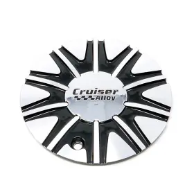 Cap-911mbr Cruiser Alloy / 911mb Slice Machined Black Rwd Bolt On Center Cap