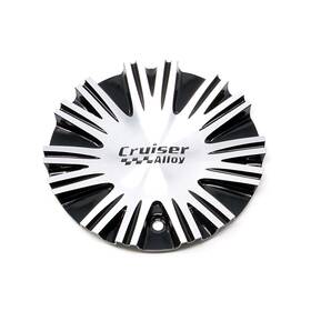 Cruiser Alloy Cap-912mbf / 912mb Shadow Machined Black Fwd Bolt On Center Cap