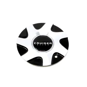 Cap-919mbf Cruiser Alloy / Crusier 919mb Enigma Machined Black Bolt On Center Cap