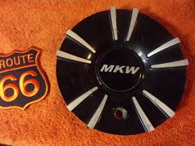 Custom M-596 X1 Mkw Black Machined 6-1/8 Inch Wheel Center Cap Hub Part #