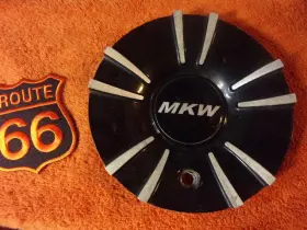 M-596 Custom X1 Mkw Black Machined 6-1/8 Inch Wheel Center Cap Hub Part #