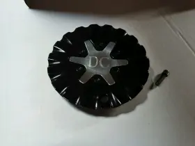 188-20-cap-1 Dc Wheels 188-20cap-2 Gloss Black/chrome Custom Wheel Center Cap #188-20-cap-1