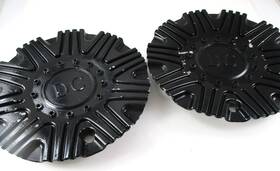 Dc Wheels Dc #c-220 Gloss Black 6 3/4 Inch Custom Wheel Center Caps For 2