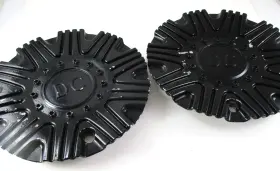 Dc Wheels #c-220 Gloss Black 6 3/4 Inch Custom Wheel Center Caps For 2 Dc Wheels #c-220 Gloss Black 6 3/4 Inch Custom Wheel Center Caps For 2