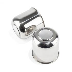 Dewflew 20274311chx2-df 2pcs 4.25 Inch Stainless Trailer Wheel Center Caps Push-through Truck Suv Rv