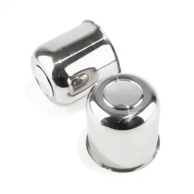 20274311chx2-df Dewflew 2pcs 4.25 Inch Stainless Trailer Wheel Center Caps Push-through Truck Suv Rv