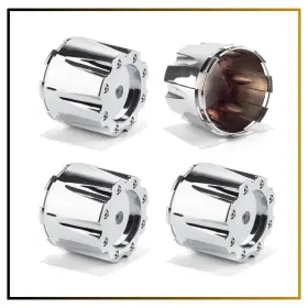 353k83 Dewflew Chrome Wheel Center Caps For Moto Metal 950 951 5 Or 6 Lug - 4 Pcs