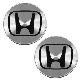 Wts00589 Diy Solutions For Honda Civic 12-13 Brushed Aluminum Wheel Center Caps