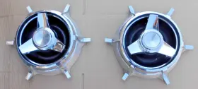 2660996 Dodge Pair Of 1966 Charger Wheel Cover Center Spinners. 2660996 Dodge Pair Of 1966 Charger Wheel Cover Center Spinners.