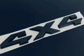 Emb-4x4-bk Dodge 4x4 Emblem For 09-19 Dogde Ram Dakota Rear Tailgate Logo Badge In Gloss Black 8 Inch