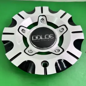 Lg0909-40 Dolce Machined Black Wheel Center Cap P/n Bs-cap Lg0909-40 Dolce Machined Black Wheel Center Cap P/n Bs-cap