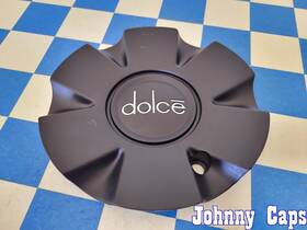 Dolce Wheels 61602290-cap # . Matte Black Custom Wheel Center Cap 45 Qty. 1