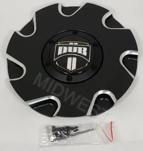 26110-35bme Dub New Directa Black And Milled Wheel Rim Center Cap