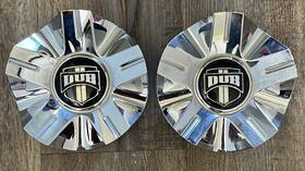 Dub M-493 S11-04-1 Pair Wheels Chrome Custom Wheel Center Caps Cap Rim Hubcaps