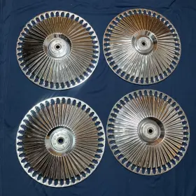 S77724197 Dub Set Of 4 Chrome Bellagio Dubs Floaters/spinners - Plates Only