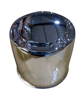 E-z-go Mm-44043 No Logo E-z-go Wheel Diamond Chrome Steel Center Cap Front Push Snap In Mm-44044