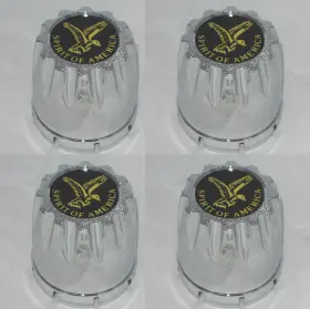 3002-06-sp Eagle Alloys 4 Spirit Black Chrome 1302 Fits 2.75 Inch 2-3/4 Bore Wheel Center Caps