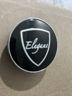 B-378 Elegant 1 New Center Caps Black / Chrome Wheel Cap
