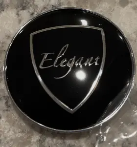 Bc016 Elegant 1 New Center Cap Black / Chrome Wheel Bc016 Elegant 1 New Center Cap Black / Chrome Wheel